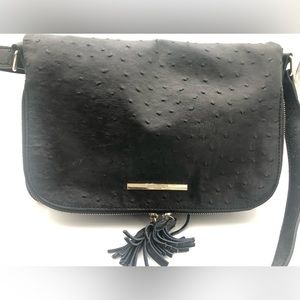 JACK FRENCH LONDON Leather Pebbled crossbody purse